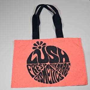 Lush Tote Bag with Bunny on Back